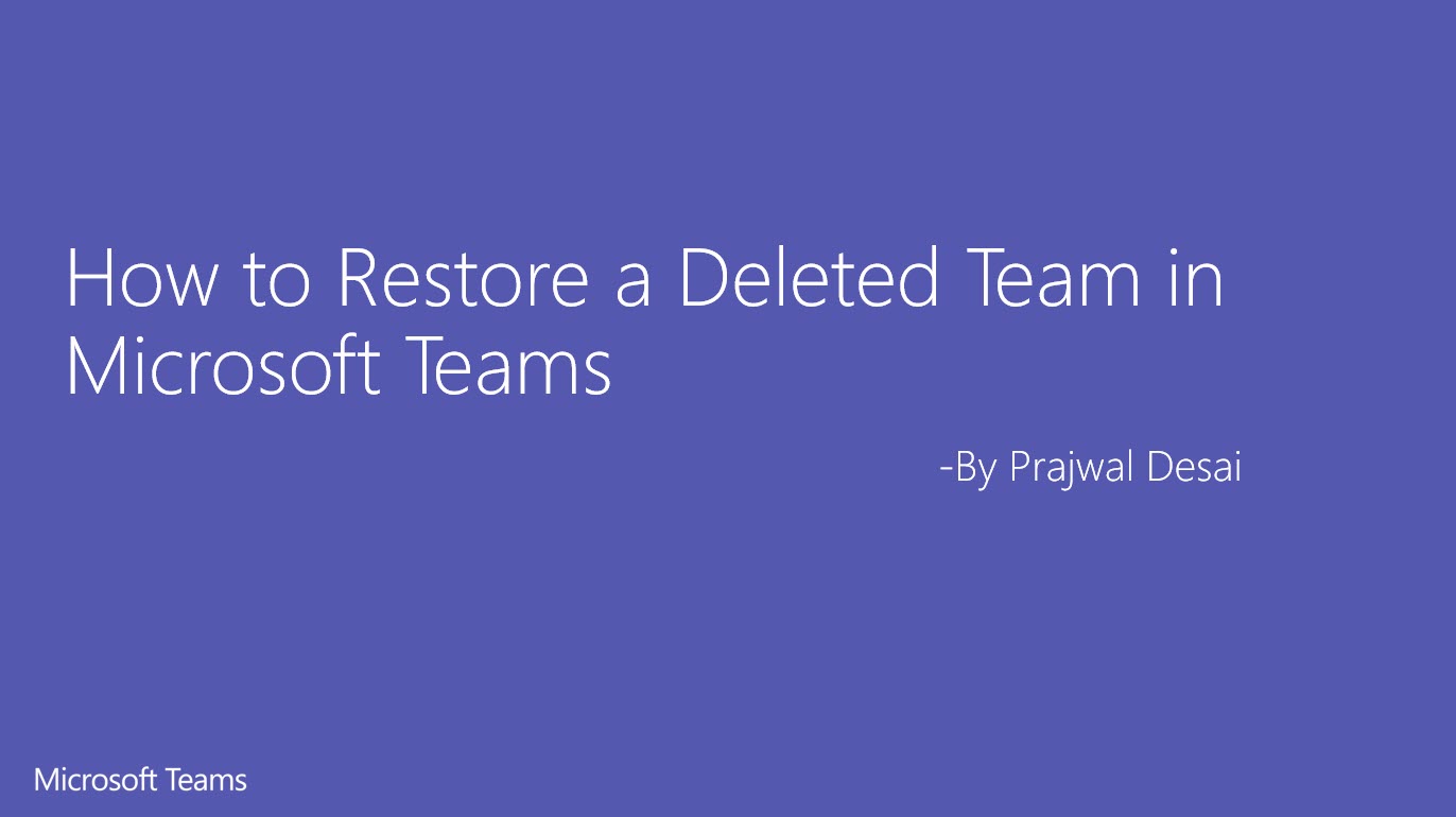 Teams restore ftimg