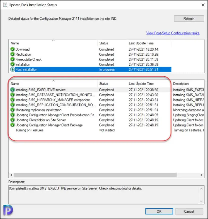 监控ConfigMgr 2111升级过程