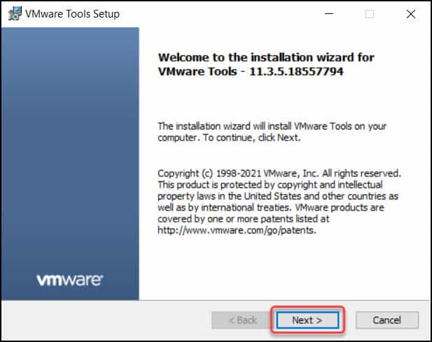 VMware Tools安装向导