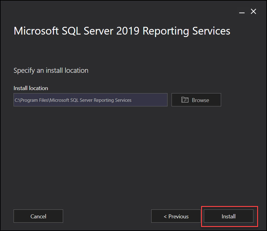 安装SQL Server 2019报表服务