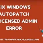 修复Windows自动补丁未授权管理错误