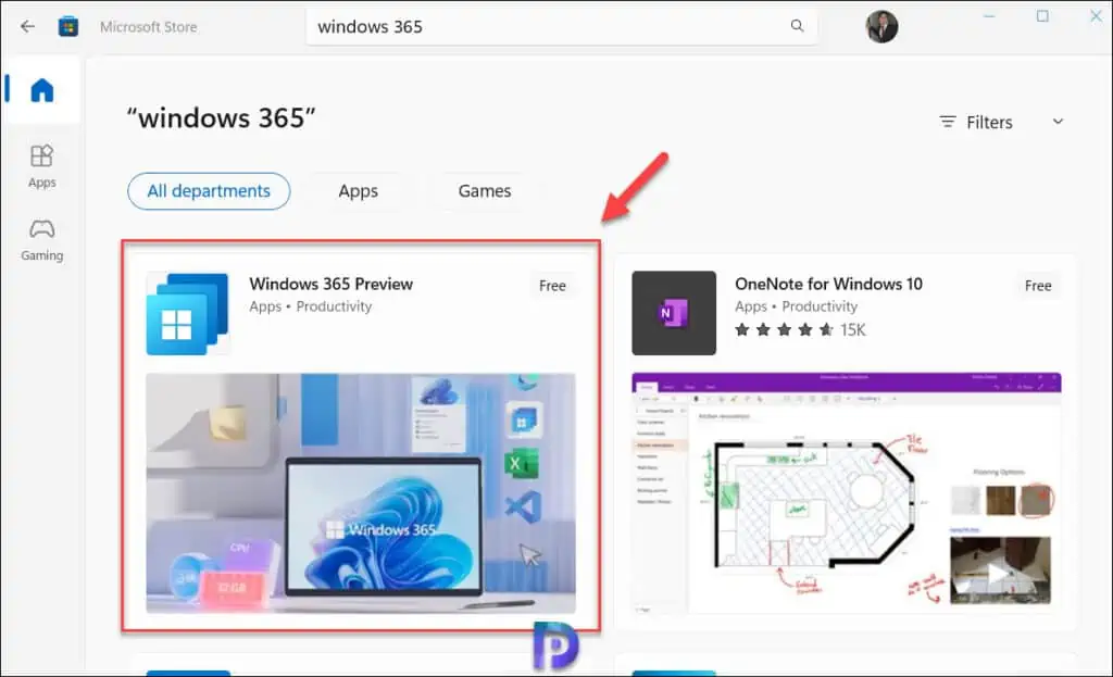 从微软应用商店下载并安装Windows 365应用程序