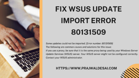 修复WSUS更新导入错误80131509