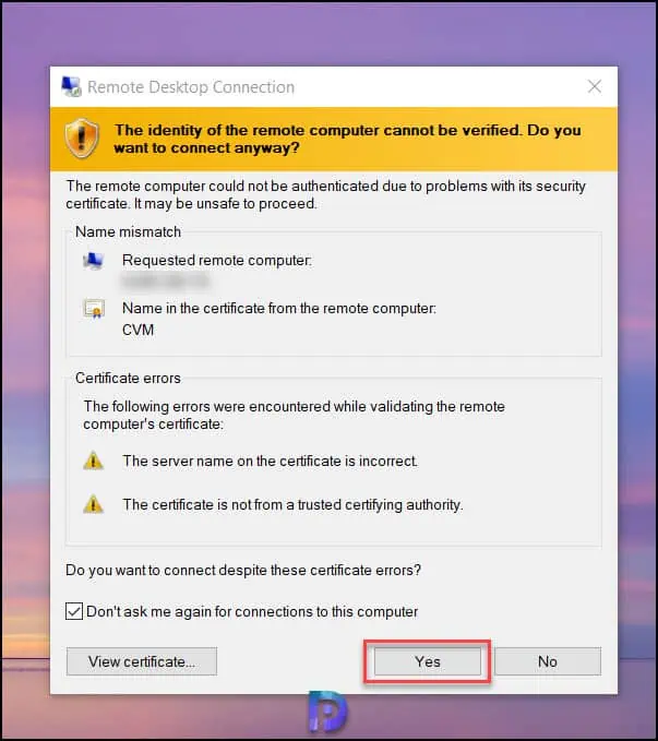 Azure VM远程计算机要求解决网络级别身份验证