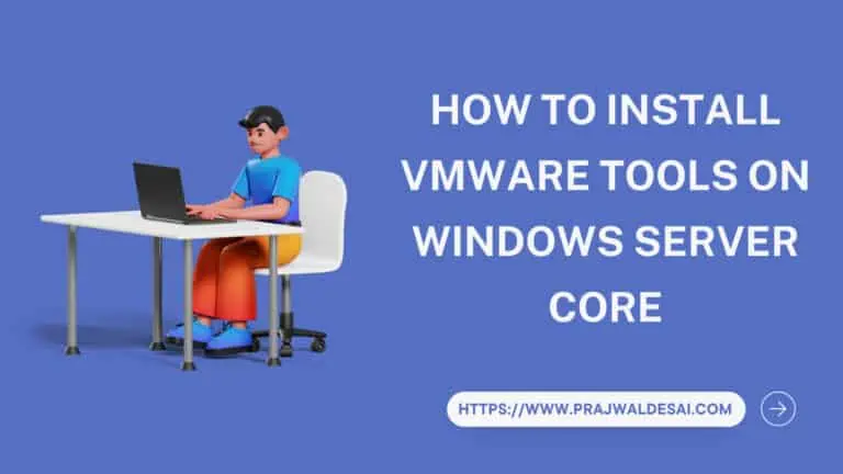 如何在Windows Server Core上安装VMware Tools