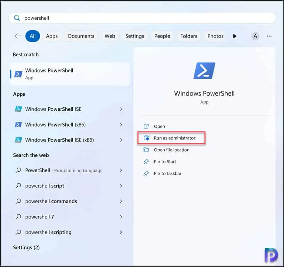 在Windows 11上启动PowerShell