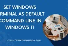 Set Windows Terminal as Default Command Line