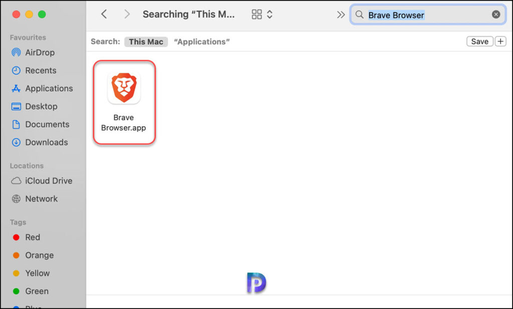 Launch Brave Browser on Mac