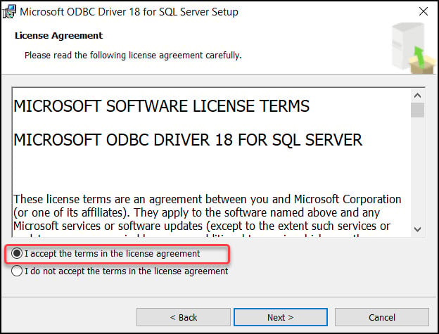 为平方安装微软最新的ODBC驱动程序L Server